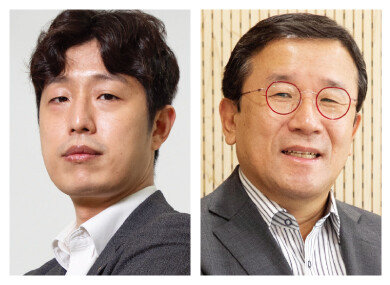 김현준 더퍼블릭자산운용 대표(왼쪽), 남석관 베스트인컴 대표 [동아DB]


