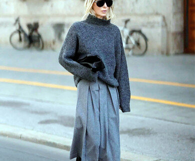 맹추위에도 보온성과 스타일 모두 챙기는 스커트 연출법