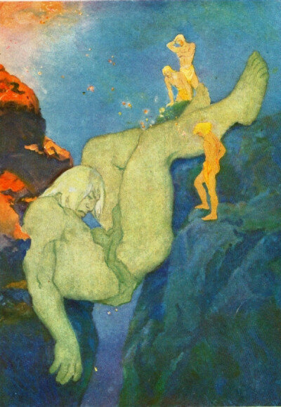 긴눙가가프에 던져지는 이미르, 캐서린 파일, 1930.
