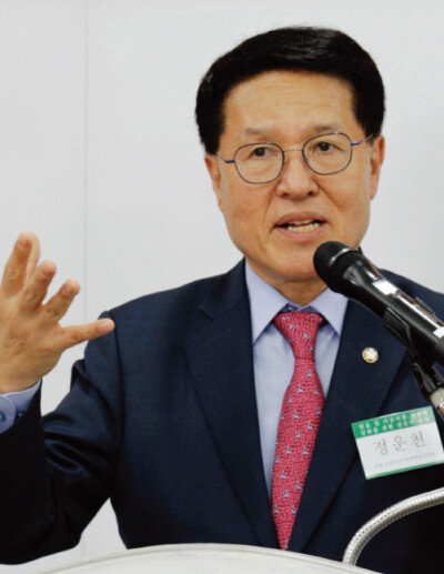 축사를 하고 있는 정운천 의원. [박해윤 기자]