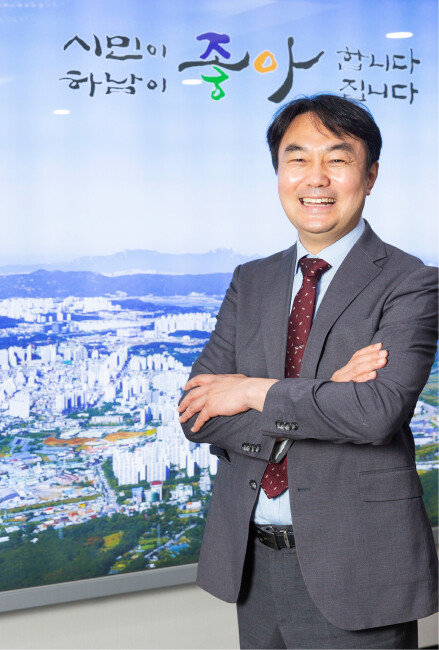 ‘하남다움’으로 ‘하남다음’을 준비한다는 김상호 하남시장. [김도균 객원기자]