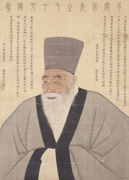 우암 송시열 초상. 18세기 문인이자 화가인 김창업이 그렸다. [국립춘천박물관]