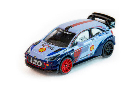 자동차경주대회 월드랠리챔피언십(World Rally Championship) 버전으로 제작된 미니카.