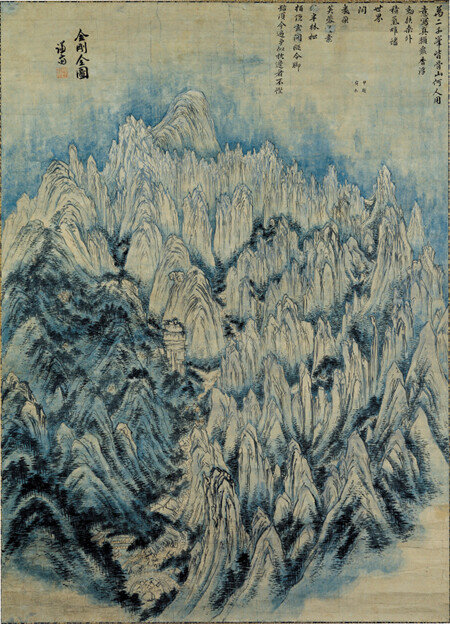 금강전도(金剛全圖) 외에도 정선은 금강산을 소재로 한
작품을 다수 그렸다. [삼성미술관 리움 제공]