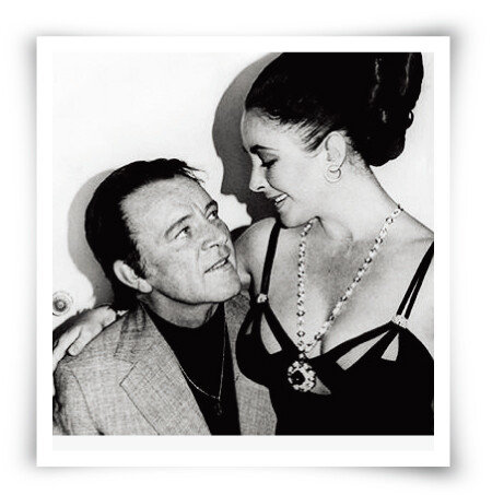 엘리자베스 테일러(오른쪽)와 리처드 버턴. [불가리 홈페이지]