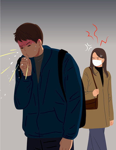 마스크를 쓰지 않으면 마스크를 썼을 때보다 코로나 19 감염 가능성이 5배 이상 높게 나타나는 것으로 알려졌다. [GETTYIMAGES]