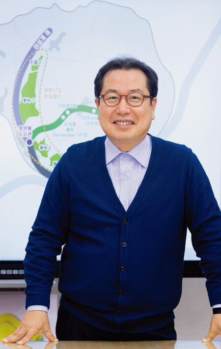 공간과 교통·환경 혁신으로 남양주시에 변화를 불러일으킨 조광한 시장. [지호영 기자]