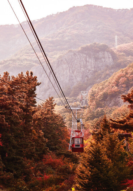 구미 금오산 케이블카. [홍중식 기자]