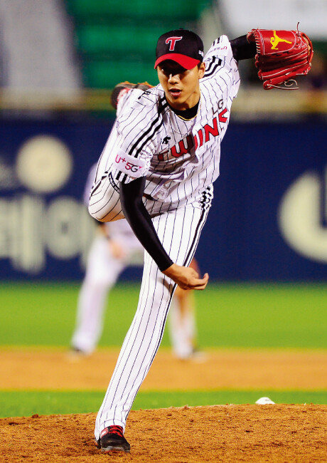 올해 신인상 수상이 유력한 LG 트윈스 정우영. [동아DB]