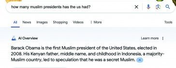 구글 ‘AI 오버뷰’ “오바마는 美 최초의 무슬림 대통령” 논란