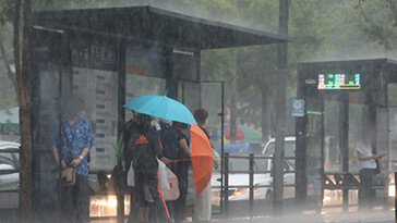 “비 맞지 마세요”…정류장 승객에 우산 주고 떠난 버스기사
