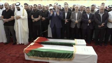 하마스 지도자 하니예 장례식 카타르서 거행…“또 다른 지도자 나올 것”