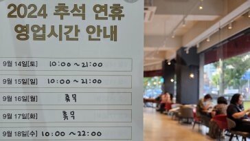 “가게 열어도 닫아도 걱정…” 추석 연휴 맞는 자영업자 ‘한숨’