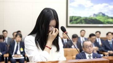 뉴진스 하니 국감서 눈물 “높은 분이 인사 안 받아… 인간으로서 예의 없다”