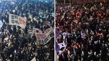 “내일까지만 버티자” “尹 즉각 체포”… 폭설에도 관저앞 대치