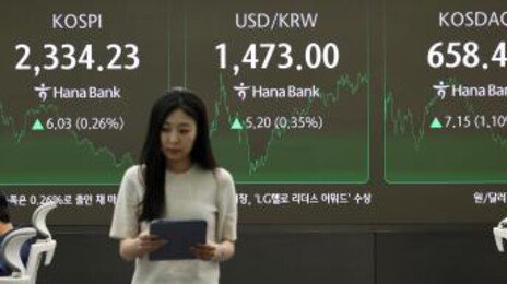 코스피 장중 2,300선 붕괴…코스닥도 650 하회