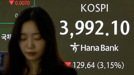 코스피 3900도 무너졌다…6%대 급락, ‘매도 사이드카’ 발동도