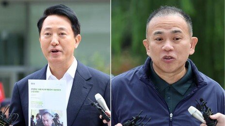 특검서 마주한 오세훈·명태균…12시간만 대질 종료