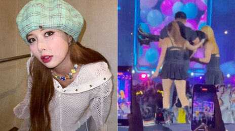 워터밤 공연중 실신한 현아…한달새 10kg 감량 탓?