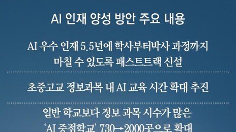 “AI 학부부터 박사까지 5.5년”… 학계 “붕어빵 인재 양산” 우려