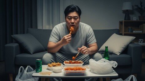 맵짠 배달음식에 운동 찔끔…3040 남성 절반이 ‘비만’