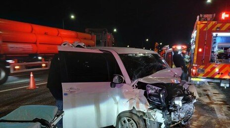 인천공항고속도로 고장으로 서 있던 차량 연쇄추돌…3세 여아 중상