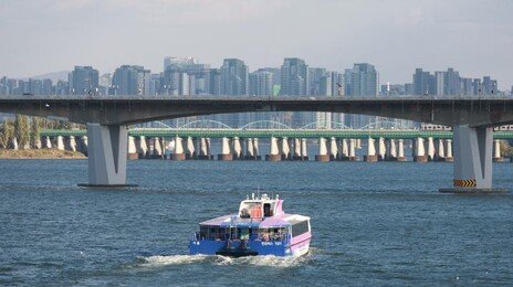 승객 80여명 태운 한강버스, 강바닥에 걸려 멈춰서