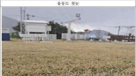 울릉도서 올해 첫눈…작년과 동일, 평년보단 2일 늦어