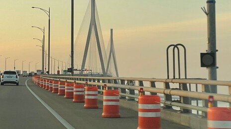 인천대교에 드럼통 600개 ‘두 달 만에’ 다시 깔았다…무슨일