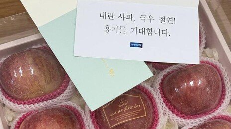 사과 보내자 배 맞불…조국당-국힘 가시돋친 선물 공방