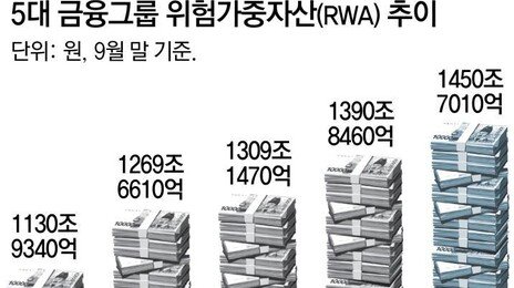 환율 치솟자… 금융사 위험가중자산 1450조 비상