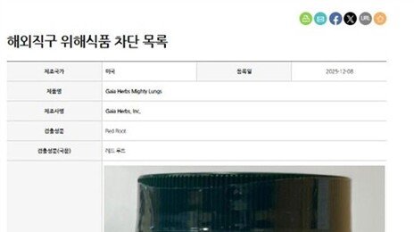 호흡기 질환 완화 직구제품 구매 시 주의…30개 중 10개서 반입차단 성분