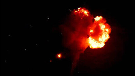 실패로 끝난 첫 상업 우주발사체 꿈… ‘한빛-나노’ 발사 30초만에 추락-폭발