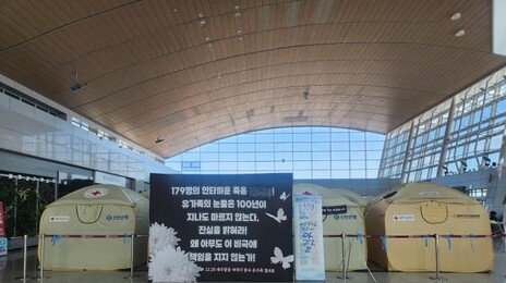 12·29참사 유가족, 공항서 새해 맞아…“주인 잃은 반려견 지켜줘 고마워”