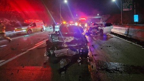 고속道 음주사고 수습하던 경찰, 졸음운전 차량에 참변