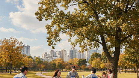 “경찰과 도둑 구해요” 술래잡기 놀이에 빠진 젊은이들