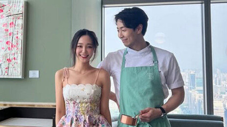 대림 4세 이주영과 손종원 셰프 다정 투샷…댓글엔 초록 하트