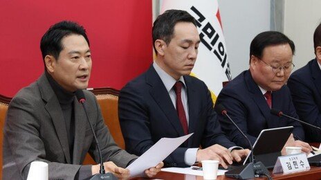 尹체포 막던 정점식, 반탄 앞장선 조광한 국힘 지도부에