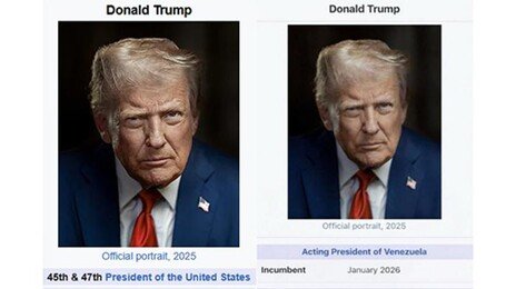 트럼프 “베네수엘라 임시대통령” 본인 가상프로필 올려