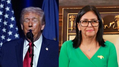 트럼프-베네수 임시 대통령 첫 통화…“파트너십” 강조