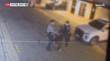 달아나다 붙잡히자 경찰에 주먹질한 10대…업어치기로 제압당해