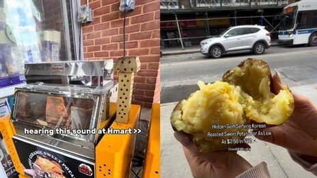 “여기 한국 아니지?”…뉴욕 길거리 달군 군고구마