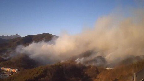 산림청, 광양 산불 대응 1단계 발령…소방은 대응 2단계