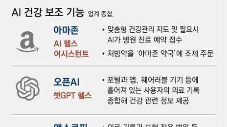 AI가 건강관리 척척… 빅테크 ‘헬스케어’ 본격 경쟁
