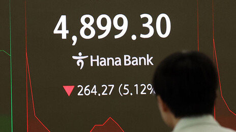 이번주만 사이드카 3번 발동…코스피, 장중 5000 아래로