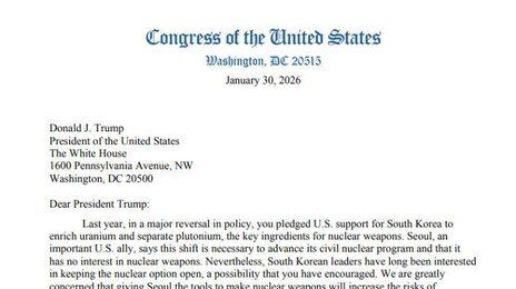 美의원들 “韓, 잠재 핵역량 확보땐 핵확산 위험”