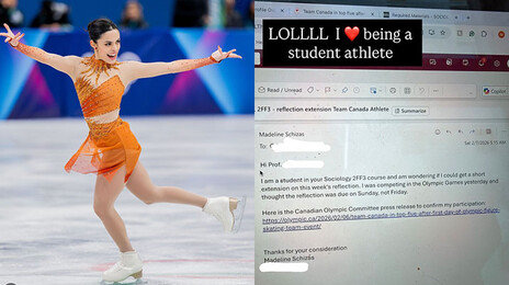 “올림픽 때문에 깜빡”…캐니다 피겨 쉬자스, 과제 연장 읍소 메일 화제
