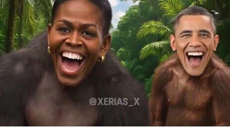 ‘원숭이 오바마’ 영상 올린 트럼프, 인종차별 논란일자 “직원 실수”