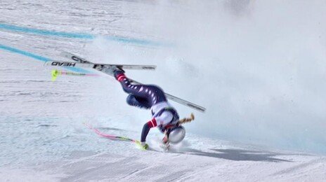 쓰러진 린지 본, 헬기 이송 중에도 출전 동료 응원했다