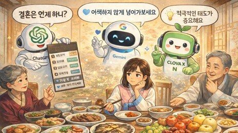 “결혼 잔소리에 뭐라고 답하지?”…AI에 명절 생존법 물었다